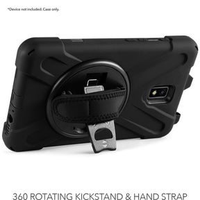 Rapture Rugged - Samsung Tab Active 3 T570/T575/T577 w/ Kickstand & Hand Strap Black Tablet Cases