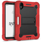 Rapture Rugged - Apple iPad Mini 6 w/ Kickstand Only Red/Black Tablet Cases