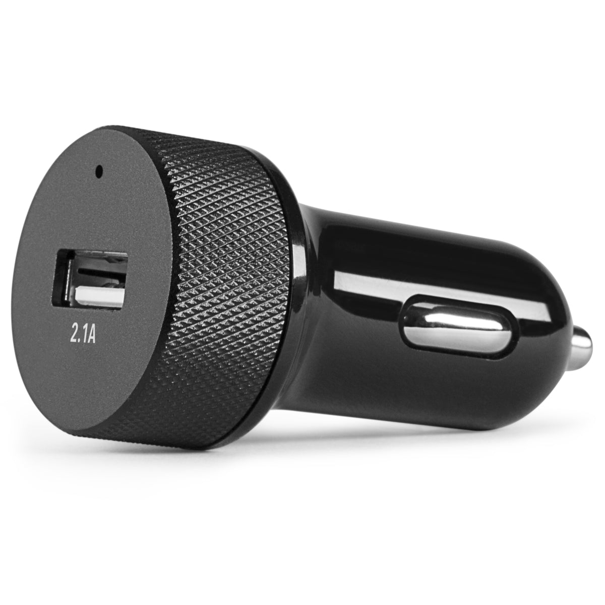 Car Adapter - Single USB-A 2.1A Black Car Adapters