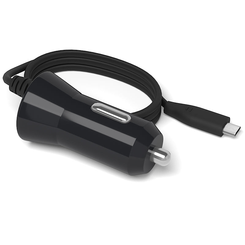 Car Charger - 3FT Micro USB Black (Bluk) Car Adapters