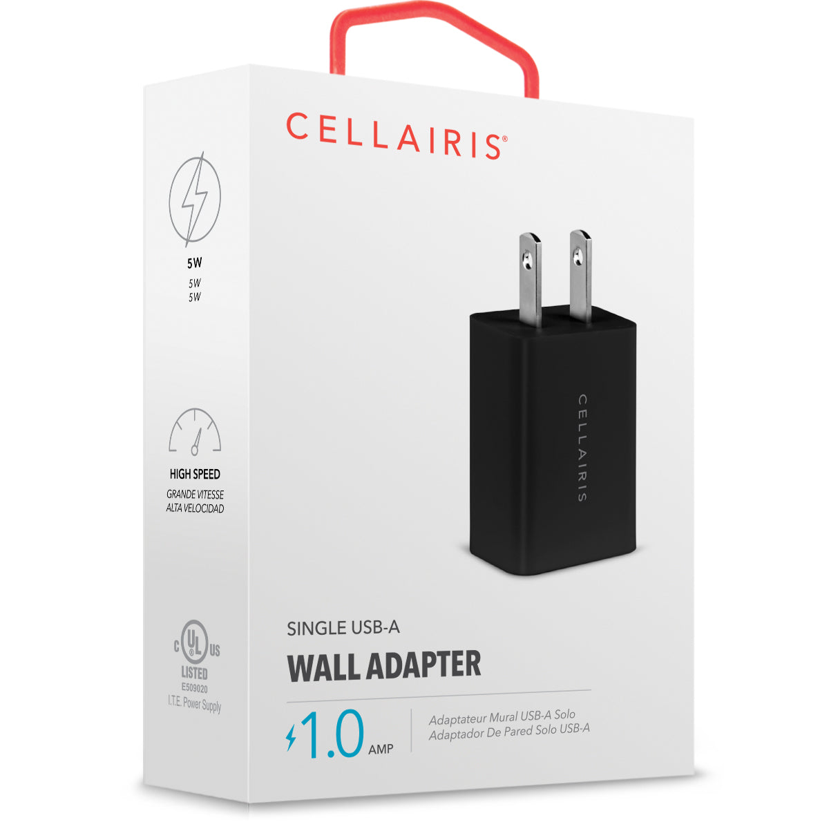 Wall Charger - Dual USB-A 4.8A (2.4A + 2.4A) Black Wall Chargers