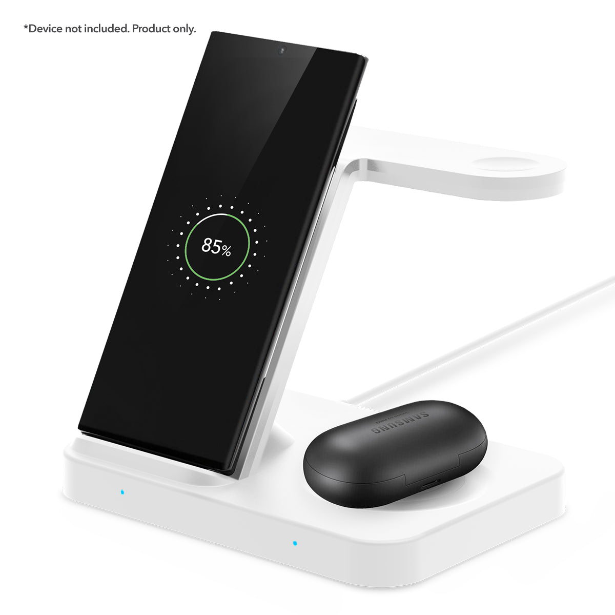 Wireless Charging Phone + Watch + EarPods Stand White Wireless Chargers