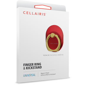 Finger Ring & Kickstand Red/ Chrome Gold Rings/Grips