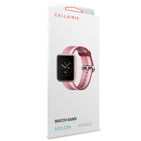 Apple Watch Band - Nylon Stripe Berry Pink 38/40/41mm Smart Watch