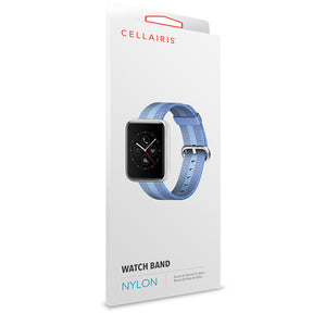 Apple Watch Band - Nylon Stripe Blue 42/44/45/49mm Smart Watch