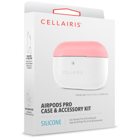 AirPod Pro Silicone Skin Pink/White AirPod Cases