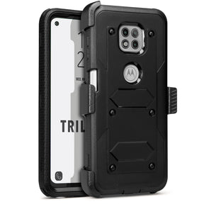 Trilogy - Motorola G Power/ G Pure 2022 Black Phone Case
